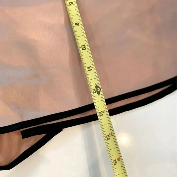 NWOT ETAM “LUANA” SATIN PJ SHORTS BLUSH/BLACK SIZE LARGE - Picture 10 of 12